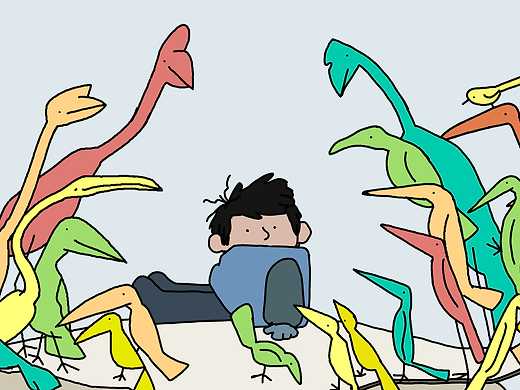 The Man With Birds